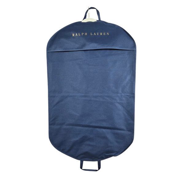 Ralph Lauren Garment Bag Blue 24x39 Suits Shirts Travel Storage Side Zip Handles - Picture 2 of 4